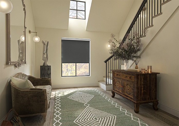Rivulet (Blackout), Dark Grey - Roller Blind - Image 7
